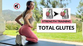 Non music  15 Min Total Glutes Workout Glute Max Med amp Miniums No Equipment At Home [upl. by Shrier]