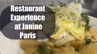 Restaurant Experience at Janine Paris 75017 [upl. by Barrie]