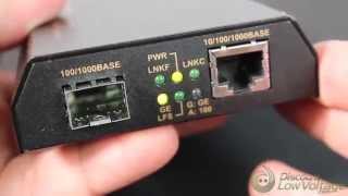 SFP Dual Rate Copper to Fiber Media Convertor 0651196SFPDR [upl. by Odericus802]