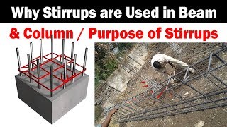 why stirrups are used in beam and column construction  purpose of stirrups [upl. by Beatrice314]