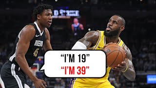 Lebron James NBAs Oldest Player Just Made The NBAs Youngest Player Question His Career Choice [upl. by Paine430]