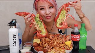 8LB LOBSTER SEAFOOD PLATTER RAINAISCRAZY [upl. by Nitsej449]