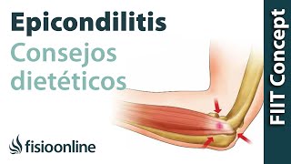 Alimentación nutrición y consejos dietéticos para la epicondilitis o codo de tenista [upl. by Ytsirk248]