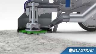 A Single Disc Concrete Floor Grinder  Blastrac Surface Preparation Animation [upl. by Nafis]