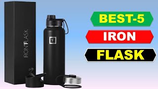 Top 5 Iron Flask Best IRON °FLASK Sports Water Bottle review in 2023 [upl. by Nenad]