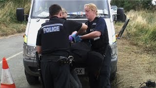 Police Arrest FIT Watch Activists at Climate Camp [upl. by Ybroc]