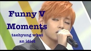 Funny Moments  BTS V Bangtan Bomb Weekly Idol Interviews Rookie King [upl. by Nealon85]