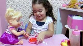 Ensinado a fazer papinha para Baby Alive [upl. by Launce]