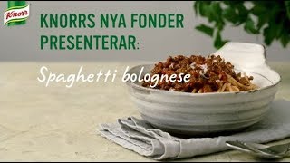 Spaghetti bolognese med bacon  Knorr Sverige [upl. by Silvestro]