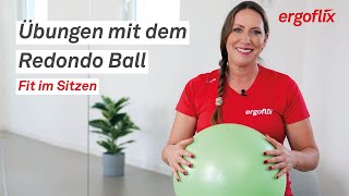 Fit im Sitzen mit Gymnastikball  Übungen mit dem Redondo Ball [upl. by Nirrek426]