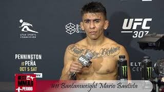 Mario Bautista UFC 307 Post Fight Interview [upl. by Arayt]