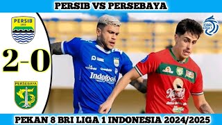 PERSIB VS PERSEBAYA  20  Pekan 8 BRI Liga 1 Indonesia 202425 [upl. by Marysa786]