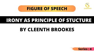 Cleenth Brookes quotIrony as principle of Structure quot [upl. by Nylasoj]