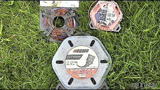 Trimmer line 24mm  095in Stihl vs Echo vs Husqvarna [upl. by Stedman]