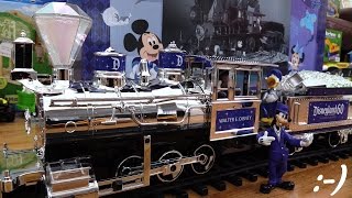 Collectible Toy Trains Limited Edition Disneyland Railroad Train Set Playtime w Maya [upl. by Enelrahc]