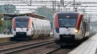 En morgon med många tåg på Örebro Centralstation [upl. by Killoran]