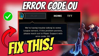 How To Fix League of Legends error code 0u [upl. by Hayila534]