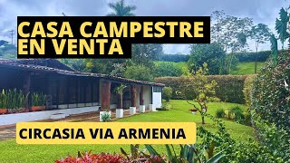 Se vende casa campestre en Circasia Quindio condominio El Paraíso [upl. by Chemosh]