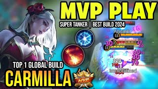 CARMILLA BEST BUILD 2024  BUILD TOP 1 GLOBAL CARMILLA GAMEPLAY  MOBILE LEGENDS✓ [upl. by Judith]