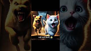 Nanhi Billi aur kutta aicat viralvideo 🙏😭🙏😭 [upl. by Treacy]