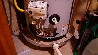 DIY Gas Water Heater Repair  Pilot Light Wont Stay Lit  Status light not blinking [upl. by Latreese]