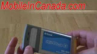 The Dlink Air Card Plus PCMCIA  wwwmobileincanadacom [upl. by Nerahs]