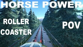 Planet Coaster Horse Power Ultra Speed RollerCoaster POV [upl. by Blackmun]