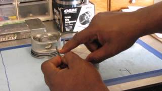 How to install and clock piston rings [upl. by Tega409]