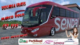 MOD GRATIS ETS2ATS 152  AUTOBUS MARCO POLO G7 135 CON SKINS MEXICANAS [upl. by Zipporah]