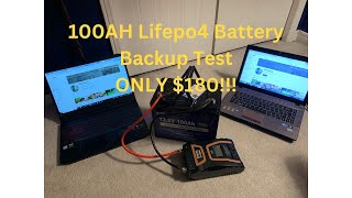 100AH Lifepo4 battery backup run time [upl. by Eeliram277]