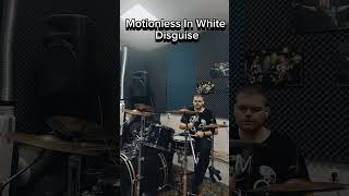 Motionless In White Disguise drum cover drumcover drums shorts motionlessinwhite metal rock [upl. by Horatio]