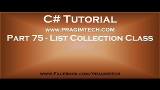 Part 75 List collection class in c continued [upl. by Ajssatsan]