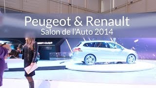 Salon de lAuto de Genève 2014  Peugeot PSA amp Renault [upl. by Arahsat436]