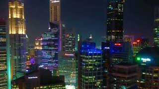 Unveiling Singapores Skyline Drone Perspective [upl. by Woodring]