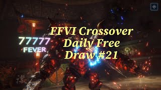 FF7 Ever Crisis FFVI Crossover Daily Free Draw 21 [upl. by Eniamaj]