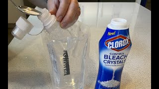 How To Clean Water Bottle With Bleach [upl. by Hametaf23]