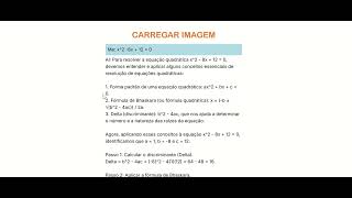 Aprendendo Equações Quadráticas com IA [upl. by Moclam]