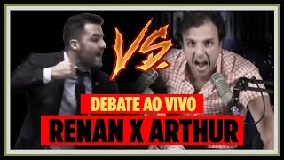 DEBATE AO VIVO RENAN SANTOS VS ARTHUR DO VAL  MBL NEWS [upl. by Yslek]