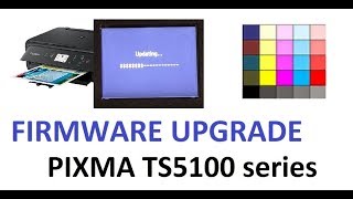 PIXMA TS5120 TS5150 TS5020 TS5050 series firmware upgrade [upl. by Iy390]