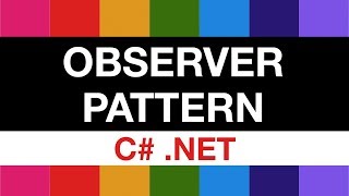 Observer Pattern in CNET Screencast – OO Design Patterns Screencasts Ep5 [upl. by Steinberg]