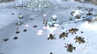 Aeon vs Cybran  AI vs AI  4K Quality  Supreme Commander 2 [upl. by Oicnerual107]