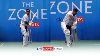 Kumar Sangakkara demonstrates how to bat against swing 🏏  Kumar Sangakkara masterclass [upl. by Ettelliw]