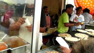 Mauritius Street Food  Dal Puri  Port Louis [upl. by Eillas]