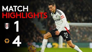 HIGHLIGHTS  Fulham 14 Wolves  Heavy Defeat At Home [upl. by Noraa]