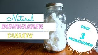 DIY NATURAL DISHWASHER TABLETS  HOW TO MAKE NATURAL DISHWASHER TABLETS [upl. by Vallie]