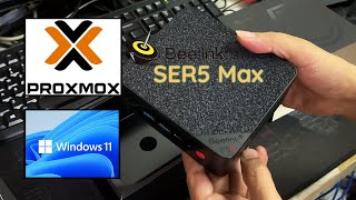 Installing Proxmox VE on Beelink SER5 MiniPC and Virtualize Windows 11 [upl. by Ahsael]