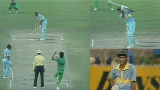 Young Azharuddin vs Mighty Pakistan Bowling  Azhars Brave Match Winning 93 in a Tough Run Chase [upl. by Broddy]