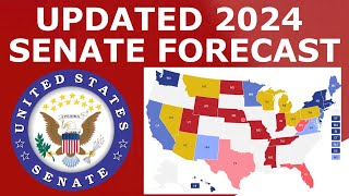 Updated 2024 Senate Map Prediction September 2 2024 [upl. by Murdock]