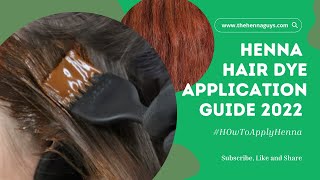 Henna Hair Dye Application Guide  Step By Step Process [upl. by Jorry]