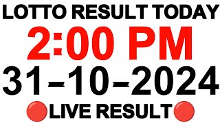 Lotto Result Today 2pm Draw October 31 2024 Swertres Ez2 Pcso Live Result [upl. by Duky490]